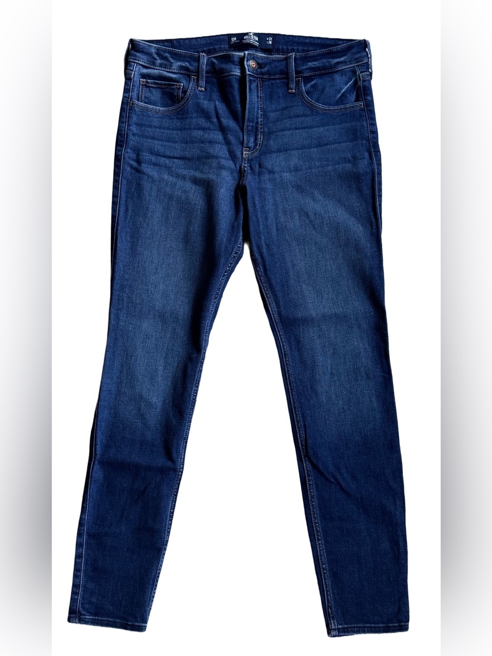 Hollister Women's Indigo Mid-Rise Super Skinny Jeans Size 13R